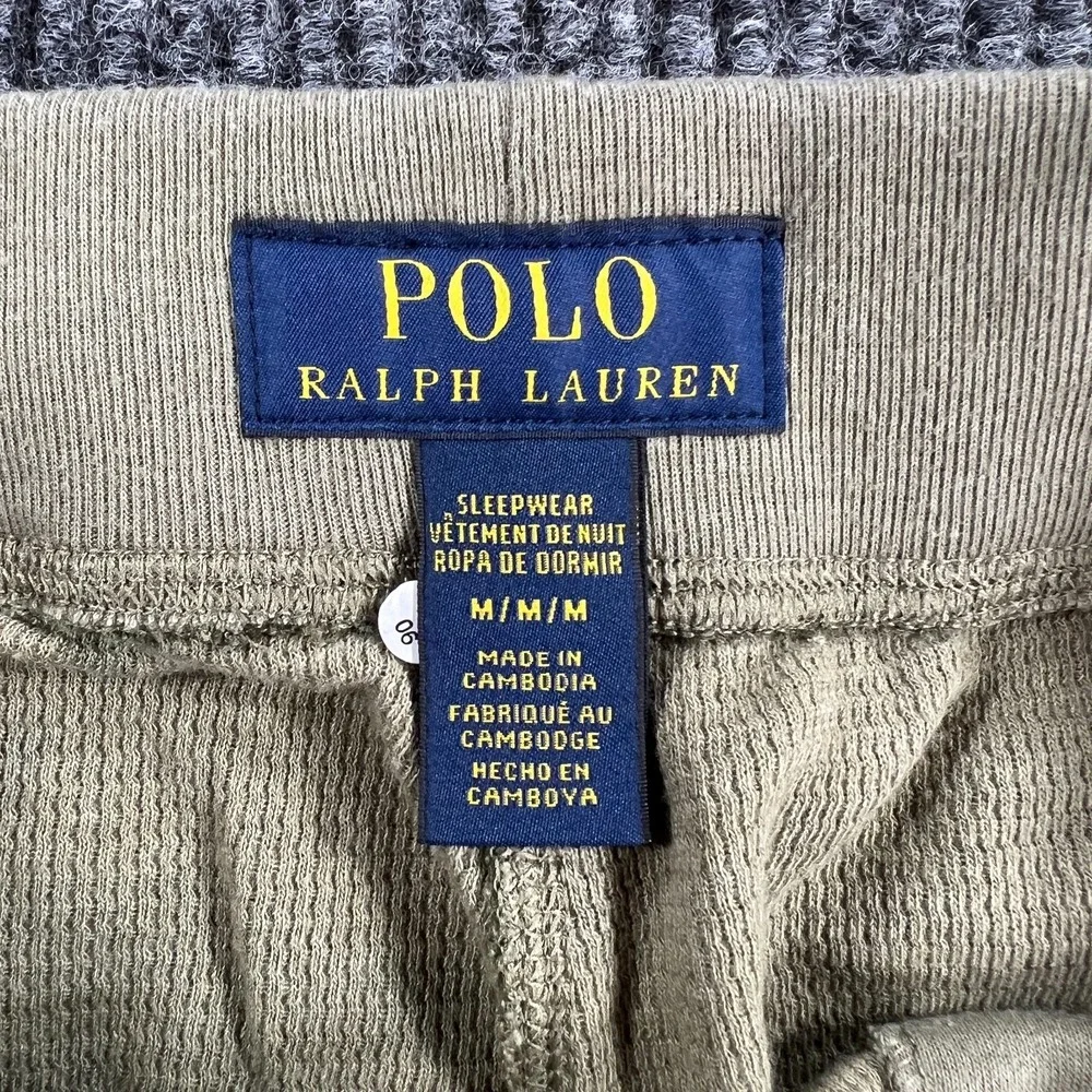 Polo Ralph Lauren Sleepwear Joggers Mens Medium Green Camo Drawstrings New
